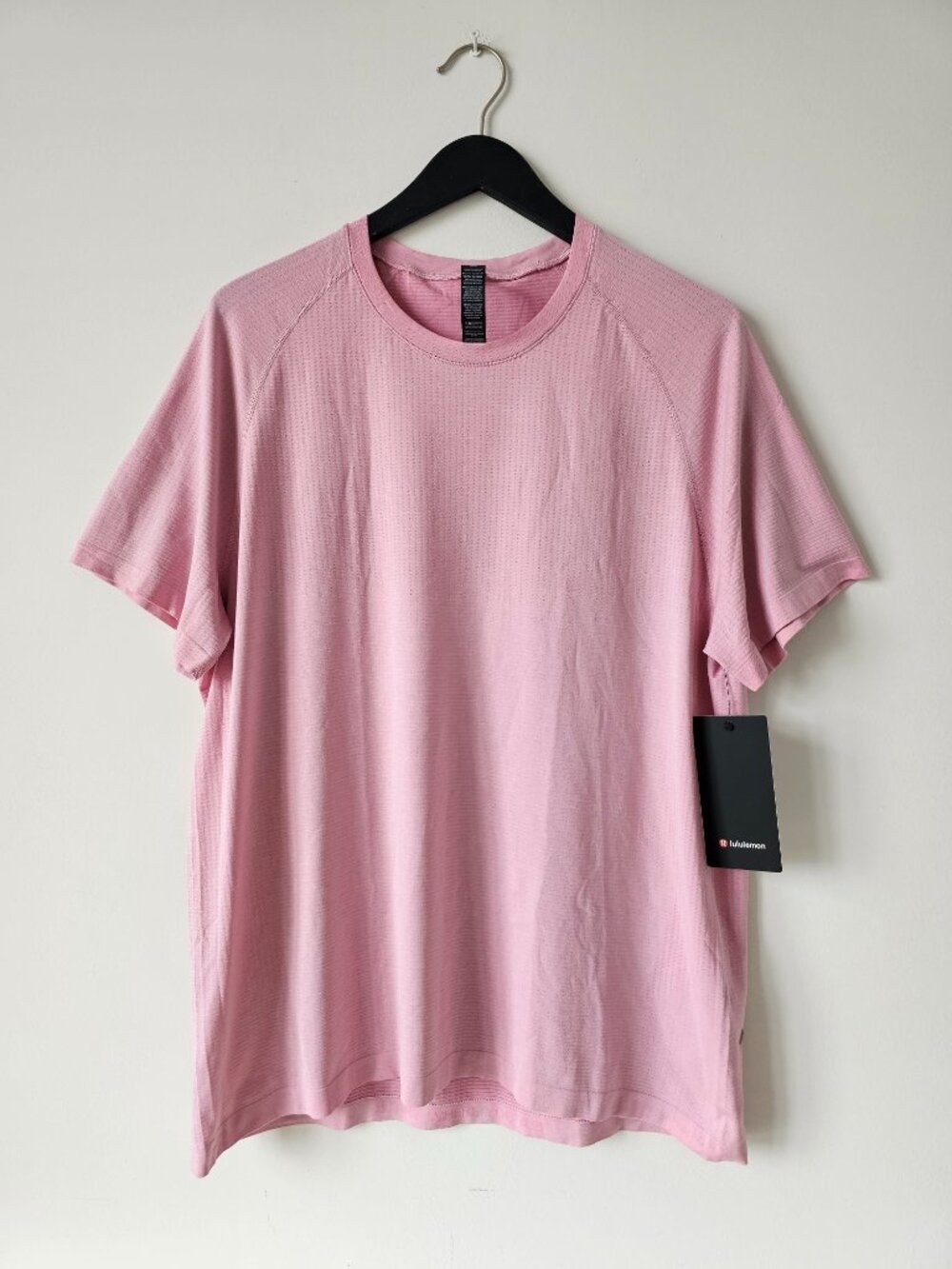 NWT LULULEMON CCLD/VPOR Pink Metal Vent Tech SS Top Shirt Men's XXL